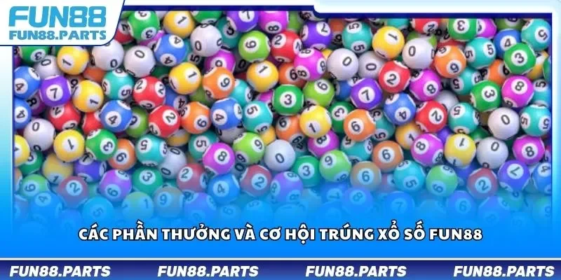 Các phần thưởng và cơ hội trúng xổ số Fun88