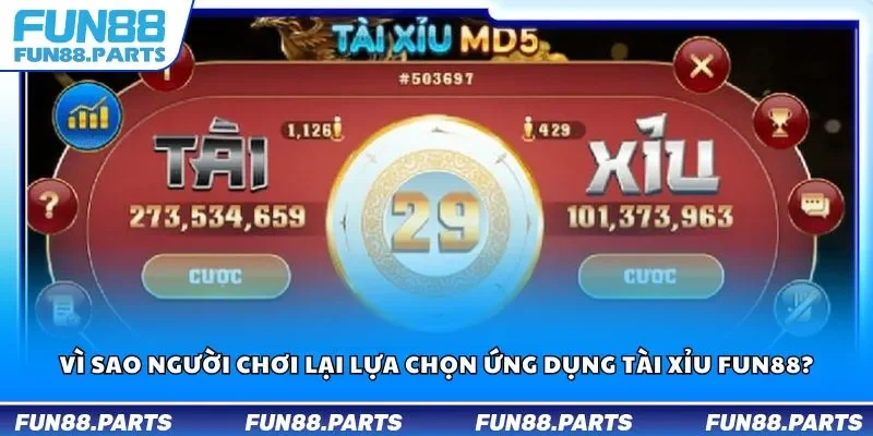 Vì sao người chơi lại lựa chọn ứng dụng tài xỉu Fun88?